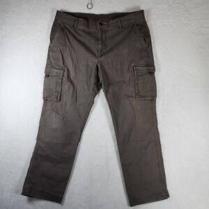 L.L.Bean‎ BeanFlex Standard Fit Gray Cargo Pants Mens 35x29